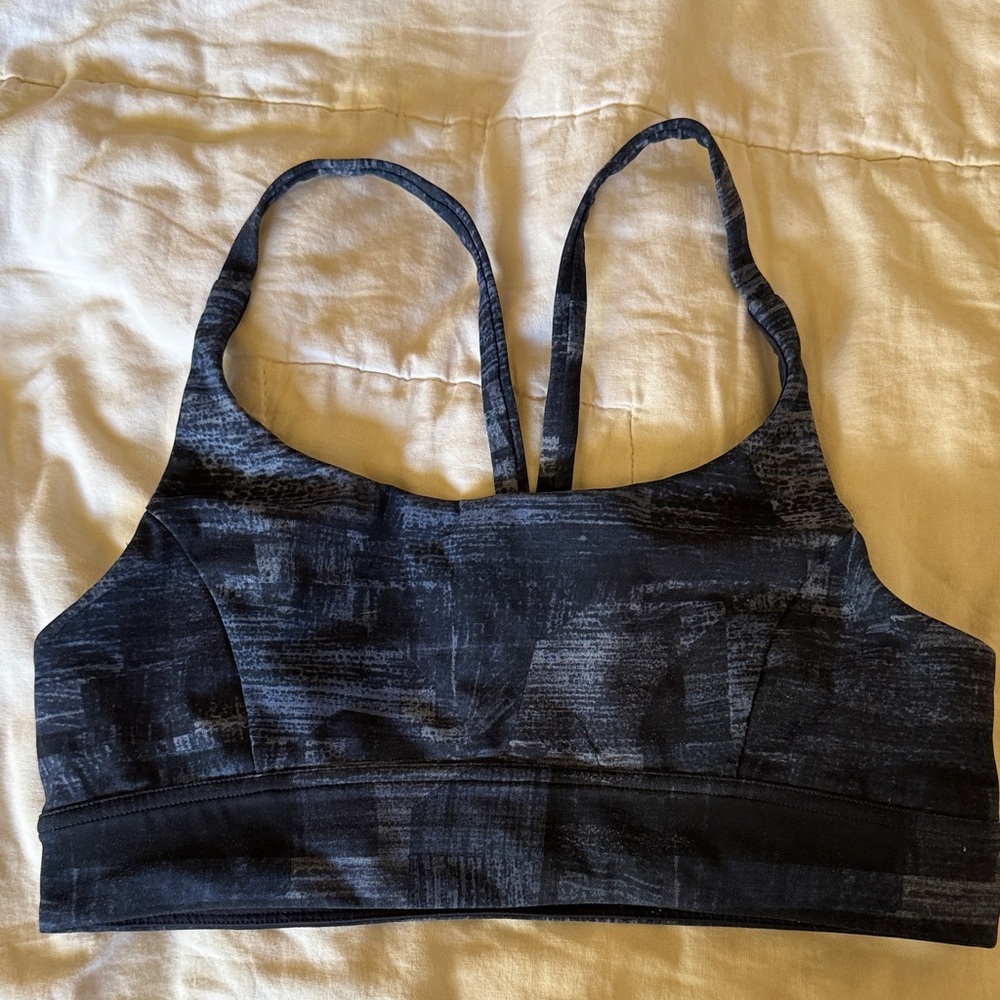 Lululemon Athletica Dark Blue Pattern Sports Bra